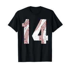 Vintage Baseball 14 Jersey Number T-Shirt