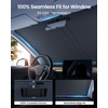 REEVAA Upgraded Sun Shade for Car Windshield [100% Sun Protection