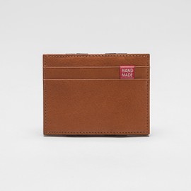 Magic Wallet - The Hip Flask Wallet - Men's Genuine Leather Wallet, Cognac, purse