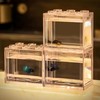 Modular Betta Fish Tank with LED Lighting & Mini Landscape