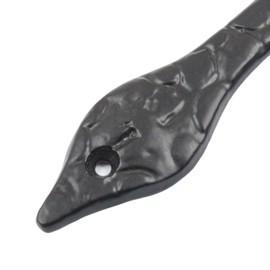Black Antique Door Spear Door Hinge 6 Inch False Tee Door Hinges Decorative Victorian Spear Garage Gate Hinge Sliding Door Front Hinge with Matching Fixing Screws Pack of 2.