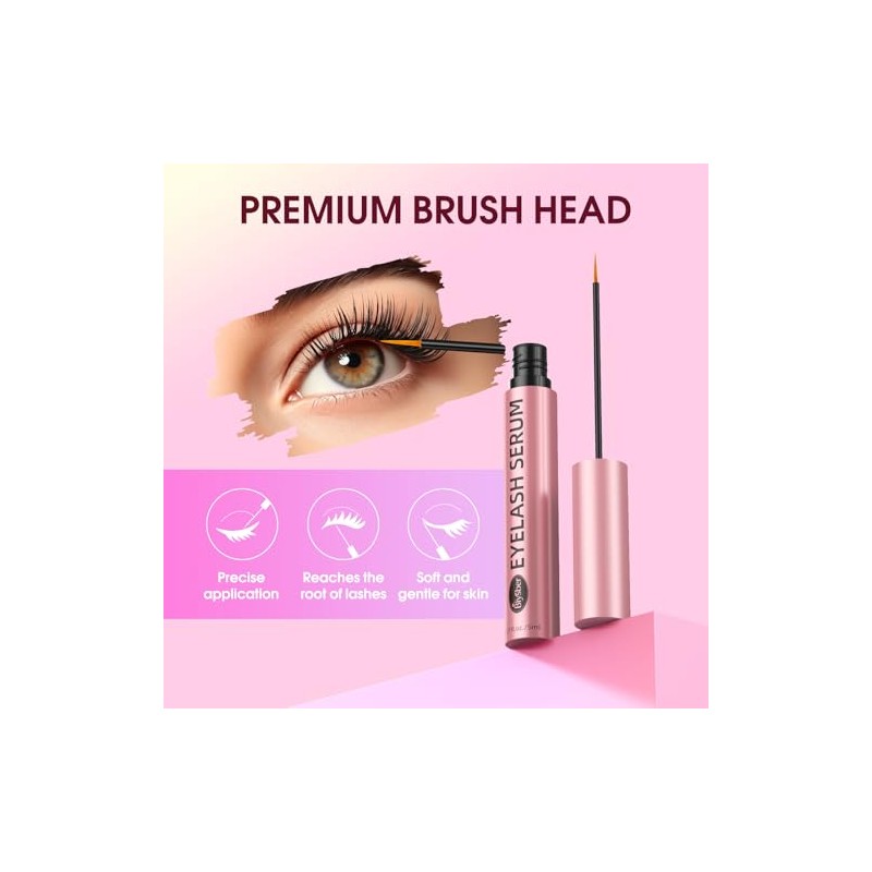 Lash Serum for Eyelash Growth: Rapid Eyelash Growth Serum with