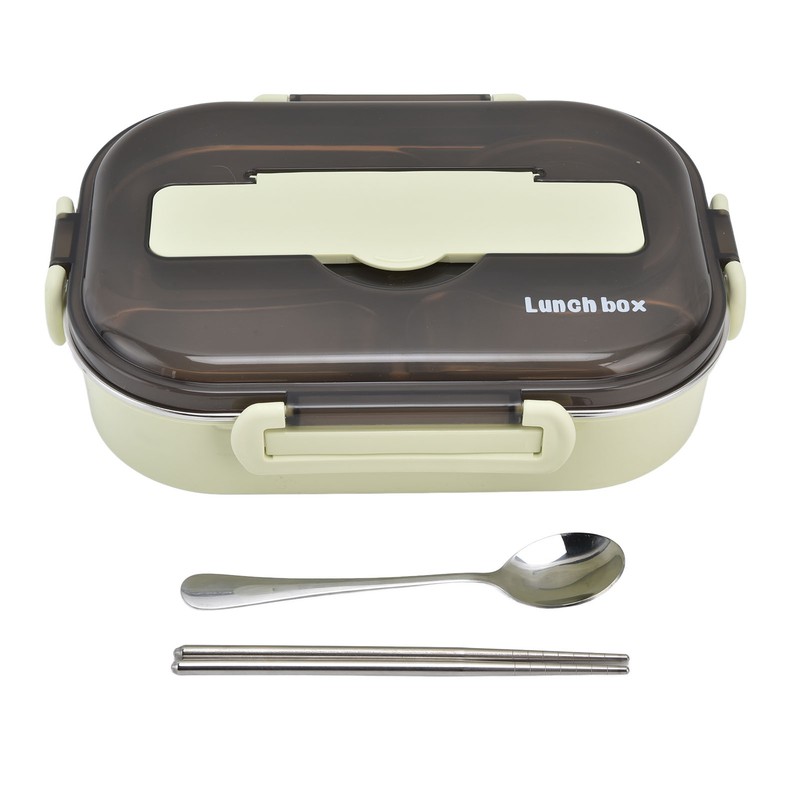 Portable Kids 304 Stainless Steel Lunch Box 1.3L Four Compartment