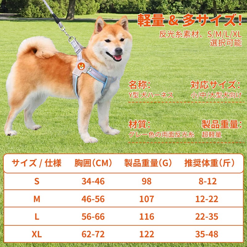 Pokmill Dog Harness 6.6 ft (2 m) Lead Set for