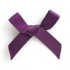 Trucraft 3cm Satin Ribbon Mini Craft Bows Purple Pack of