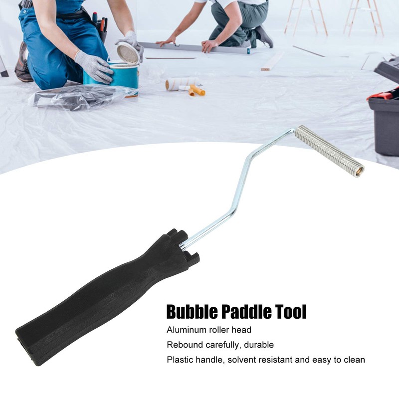 Miskall 3 in fibreglass roller kit, bubble paddle tool, fibreglass