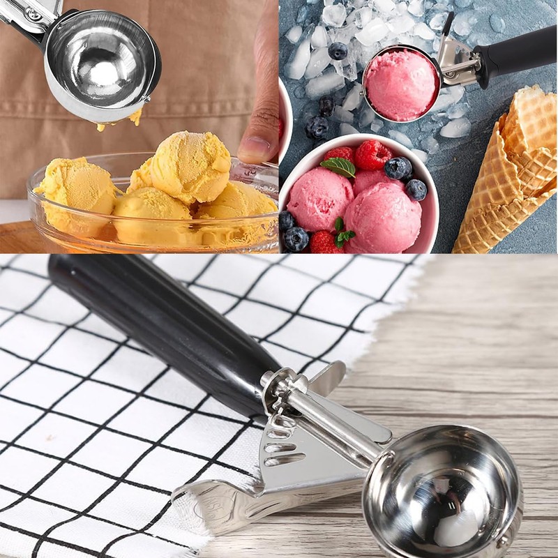 Ice Cream Scoop Stainless Steel Fruit Scoop | Multi-Purpose Stainless