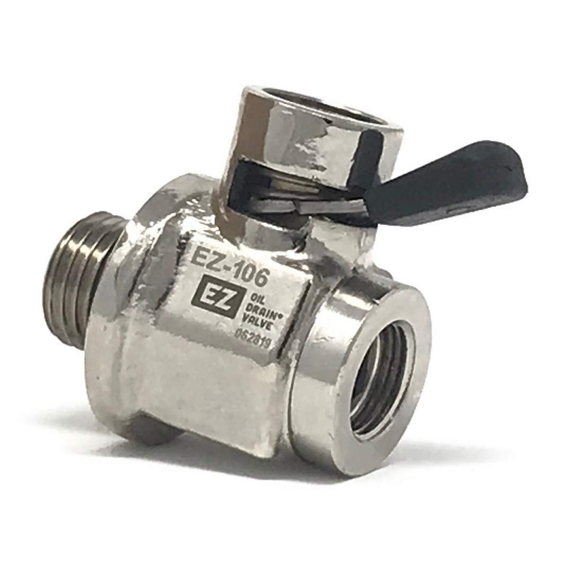 EZ-106(14mm-1.5) EZ Oil Drain Valve with removable Hose End Combo