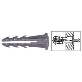 C.R. LAURENCE 1329 CRL 3/16" Plastic Screw Anchor with Shoulder - 1000 Pack
