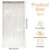 String Curtains Set, 100 x 200 cm Thread Curtain, Glitter,