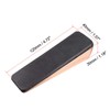sourcing map Rubber Door Stopper Security Modern Wedge Floor Non-Scratching