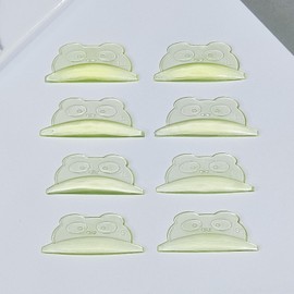 PERMANIA Eyelash Lifting Pads, Pack of 8 Lash Lift Shields, Eyelash Perm Pads, Stronger Adhesion, 4 Sizes, Reusable, for Eyelash Perm, Eyelash Lifting