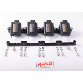 RiziR CNC SMART HIGH OUTPUT IGNITION COILS Bracket IGN1A V8 GM MOTEC Holley Anodized Black