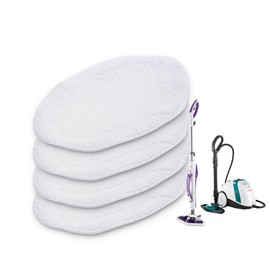 Zeltauto Microfiber Cloths Replacement Pads Compatible with Polti Vaporetto SV460 Steam Cleaner Polti Vaporetto Accessories (4 Pack)