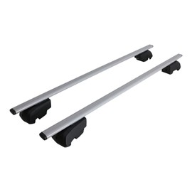 OMAC Roof Racks Carrier Cross Bars Iron for VW Atlas Cross Sport 2020-2024 Gray 2 Pcs Anti-Theft for Travel Kayak Canoe Surf Ski Snowboard Camping