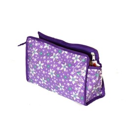 iShine Multipurpose Morning Travel Cosmetic Medicines Make Up Pouch kit (Cotton Purple) 2 pc, Pink, Travel Accessories