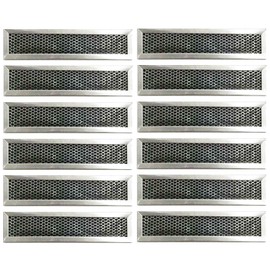HASMX WB02X10943 Range Hood Vent Filter Microwave Charcoal Filter for GE Carbon Microwave Range Models JVM1630BH001, JVM1630BH002, JVM1630BH003 Part Numbers WB02X10943, AP3203130, JX81D, 6162, CF3099 (12)