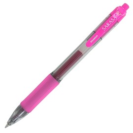 Zebra Sarasa Retractable Gel Ink Pens, Medium Point 0.7mm, Fuchsia Color, Rapid Dry Ink, 12-Count
