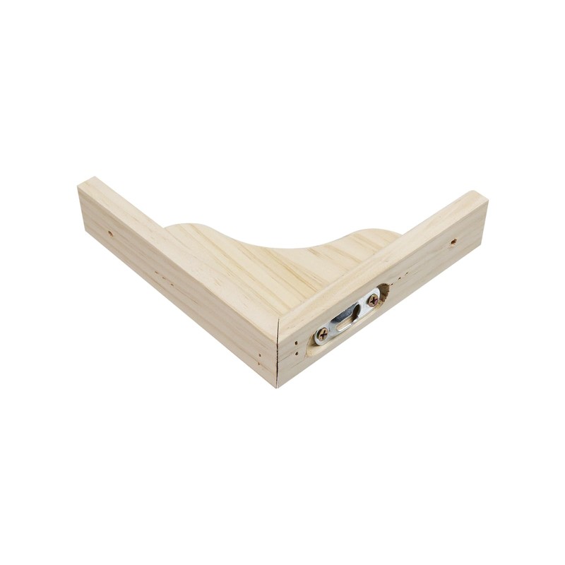 UTALIND 2 Pcs DIY Wooden Shelf Brackets, 5.83" x 5.83"