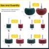 Mardatt 10Pcs Non Woven Abrasive Buffing Pads Wheels Drill Attachment