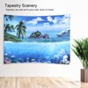 200x150cm Tapestry Scenery Summer Beach Sea View Background Tapestry Home