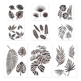 Para Plantillas Para Pintar Hojas De Flores, Reutilizables,