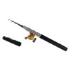 Mini Portable Telescopic Pocket Pen Shape Fishing Rod Pole &