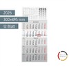 rido/idé 5-Month Calendar 2026, Grey, 300 x 630 mm