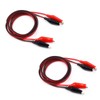 Alligator Clip Test Leads with Both Ends, Pack of 2,