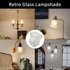 HonoDing Ceiling Lamp Replacement Shade Set of 4, Glass Ceiling