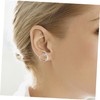 BESPORTBLE 2pcs Hypoallergenic Gold Hoop Earrings Women Spiral Twisting Helix