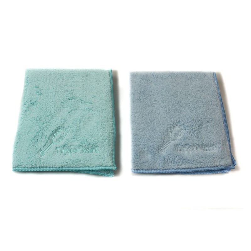 Tupperware Dust- FaserPro light blue + mint cleaning cloth made