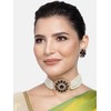 Aheli Kundan Pearl Choker Multi Layered Collar de cuentas Pendientes