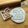 Sweet Prints Inc Number 21 Cookie Cutter - Dishwasher Safe