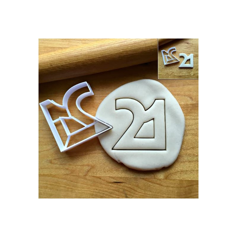 Sweet Prints Inc Number 21 Cookie Cutter - Dishwasher Safe