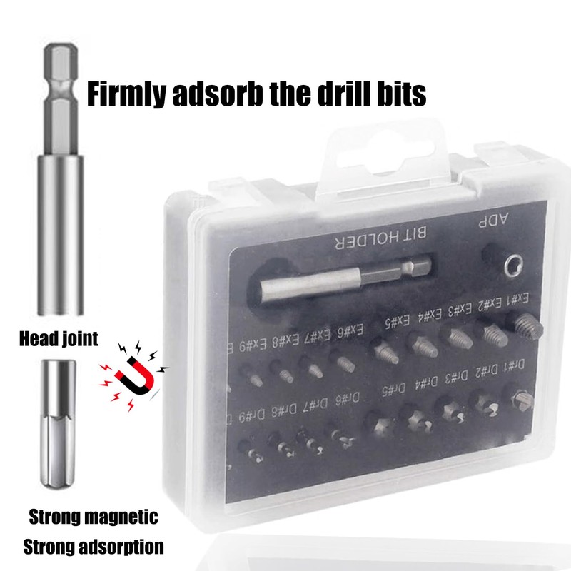Treki Mini Screw Extractor Drill Bit Set, 22 PCS Small
