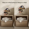 FNYDOX Cute Mushroom Decor, Wooden Floating Mushroom Shelf for Wall,