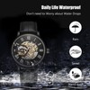 rorios Men's Watches Mechanical Automatic Watch Luminous Watches with Leather