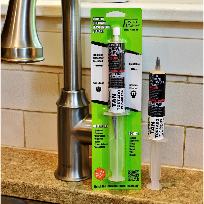 Finish Line Caulk – Acrylic Urethane Elastomeric Sealant – Pre-Filled