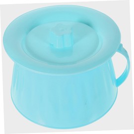 Ipetboom Portable Urinal Potty Lid – Thickened Ergonomic Design Suitable for Elderly Children Blue Color Easy to Move for Home Travel