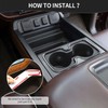 PDKLIN for Silverado Center Console Storage Bin Trim & Cup