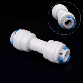 Water Filter Fitting SENRISE Push Fit Connectors Quick Connector Fitting for for RO Water Reverse Osmosis Filter System (3/8" to 1/4" Straight Connector,3PCS)