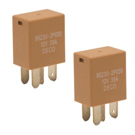 95230-2P030 12VDC 35A,4Pins Automotive Power Relay 95230-2P030 Suitable，Compatible for Hyundai, Kia Vehicles Set of 2
