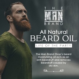 The Man Brand Beard Oil (Life of the Party, 1 oz / 30 ml)