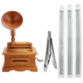 Gramophone Music Box Vintage Hand Crank Musical Box DIY Birthday Christmas Gifts