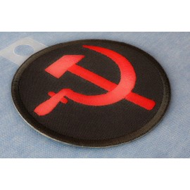 Ivamis Hammer and Sickle Iron on Novelty Patch- 3x3 inch - P5458
