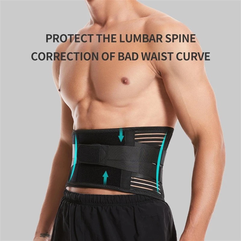 Adjustable Waist Trainer Belt Men Women Lower Back Brace Spine