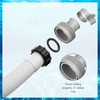 1.5in Diameter 59in Long Accessory Pool Pump Replacement Hose Filter