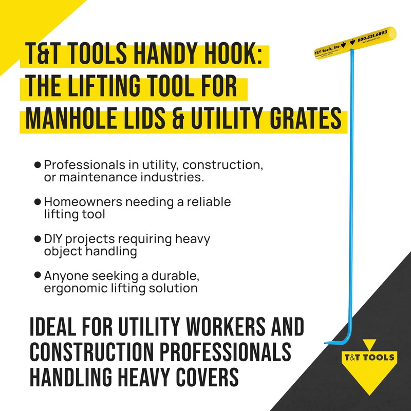 T&T Tools Handy Hook Lifting Tool - 30" Single end