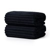 ecolook Black Bath Towel Set of 2, 31 x 63
